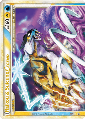 Raikou & Suicune LEGEND HS-Unleashed Pokemon Card
