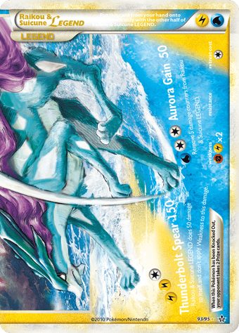 Raikou & Suicune LEGEND HS-Unleashed Pokemon Card