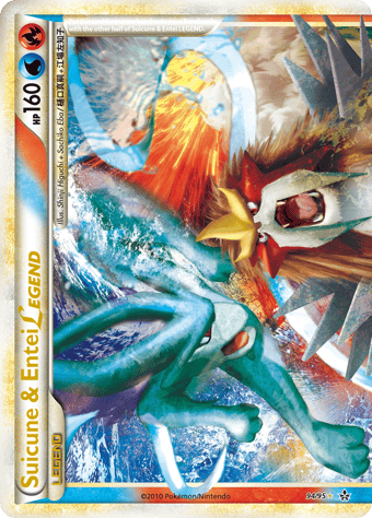 Suicune & Entei LEGEND HS-Unleashed Pokemon Card