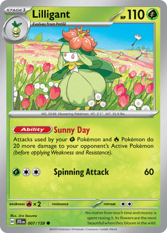 Lilligant Journey Together Pokemon Card