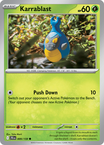 Karrablast Journey Together Pokemon Card