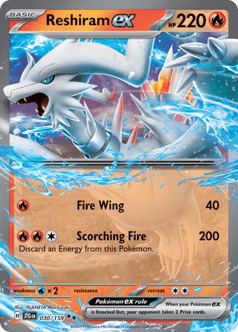 Reshiram EX Journey Together Pokemon Card