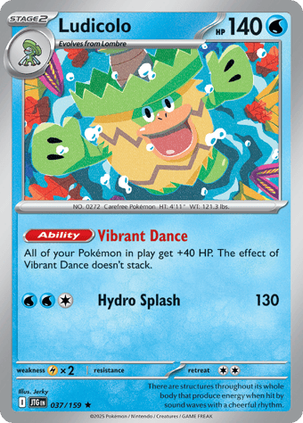 Ludicolo Journey Together Pokemon Card