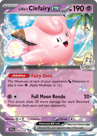 Lillie's Clefairy EX Journey Together Pokemon Card