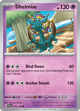 Dhelmise Journey Together Pokemon Card