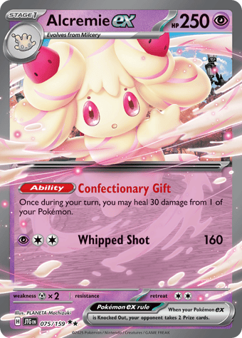 Alcremie EX Journey Together Pokemon Card