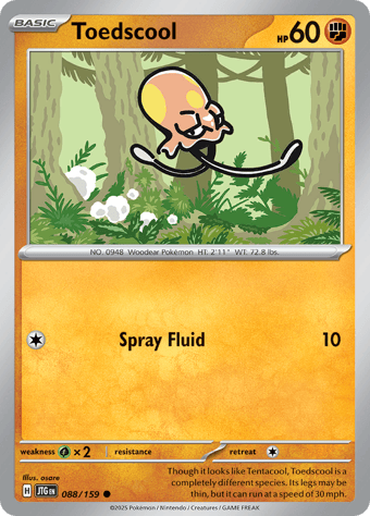 Toedscool Journey Together Pokemon Card