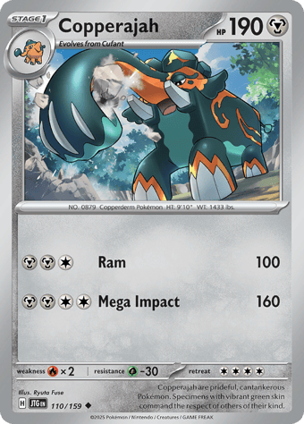 Copperajah Journey Together Pokemon Card