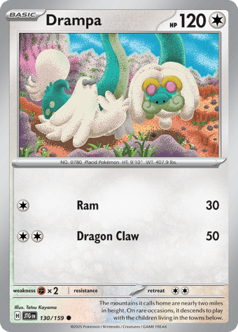 Drampa Journey Together Pokemon Card
