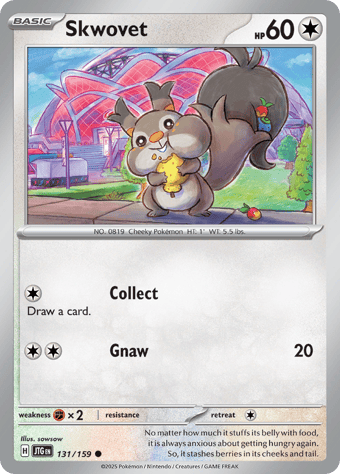 Skwovet Journey Together Pokemon Card