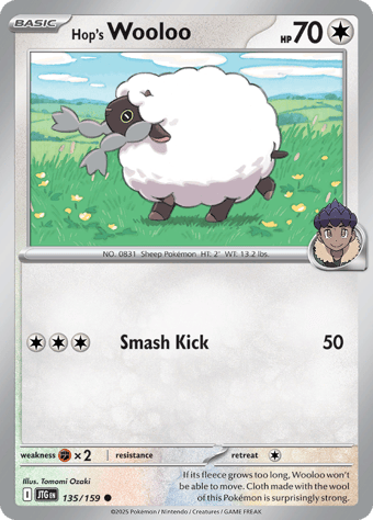 Hop's Wooloo Journey Together Pokemon Card