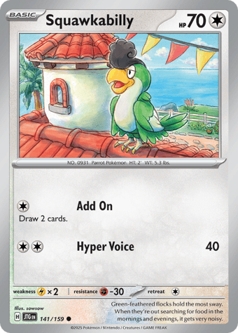 Squawkabilly Journey Together Pokemon Card