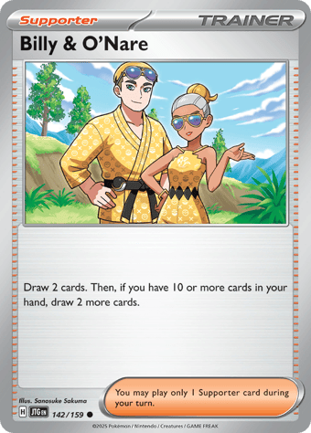 Billy and O'Nare Journey Together Pokemon Card