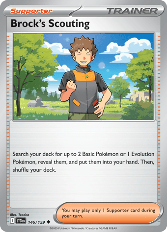 Brock's Scouting Journey Together Pokemon Card