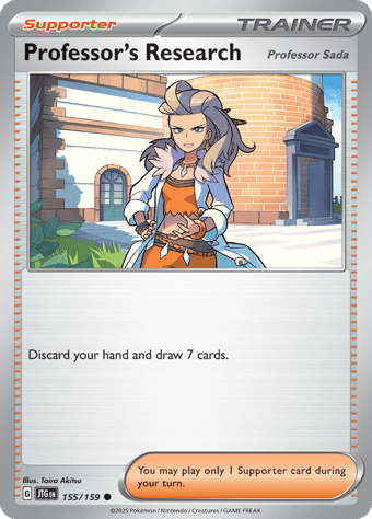 Professor's Research [Professor Sada] Journey Together Pokemon Card