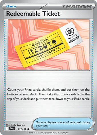 Redeemable Ticket Journey Together Pokemon Card