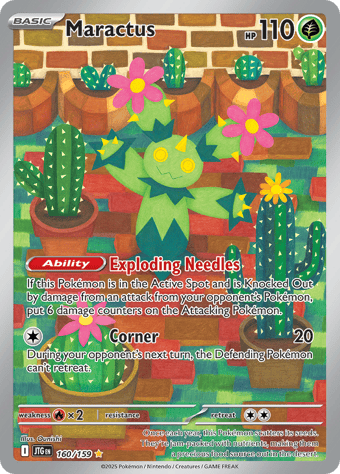 Maractus Journey Together Pokemon Card