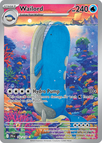 Wailord Journey Together Pokemon Card