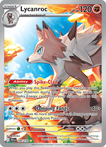 Lycanroc Journey Together Pokemon Card