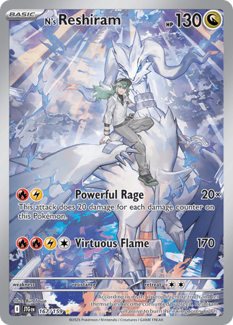 N's Reshiram Journey Together Pokemon Card