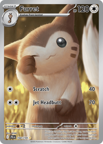 Furret Journey Together Pokemon Card