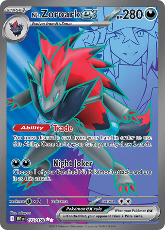 N's Zoroark EX Journey Together Pokemon Card