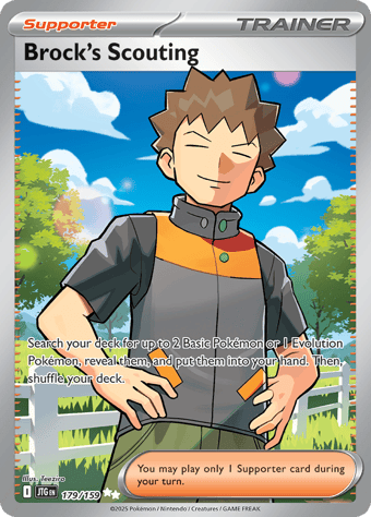 Brock's Scouting Journey Together Pokemon Card