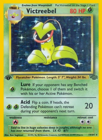 Victreebel Jungle Pokemon Card