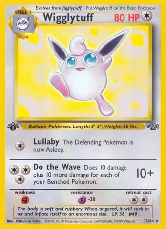 Wigglytuff Jungle Pokemon Card