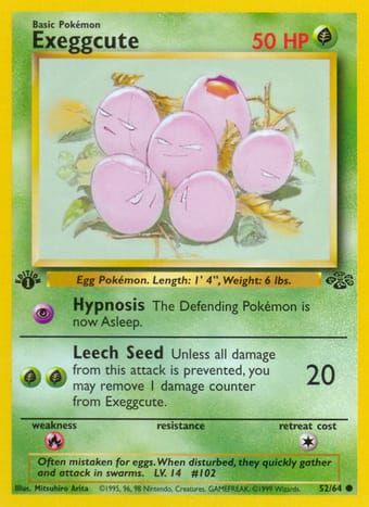 Exeggcute Jungle Pokemon Card