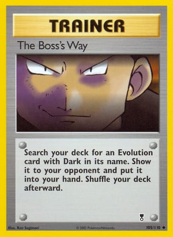 The Boss's Way Legendary Collection Pokemon Card