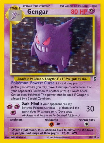 Gengar Legendary Collection Pokemon Card