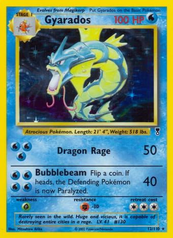 Gyarados Legendary Collection Pokemon Card