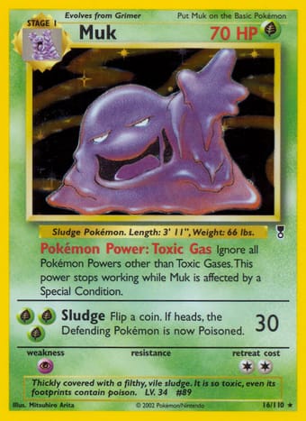 Muk Legendary Collection Pokemon Card