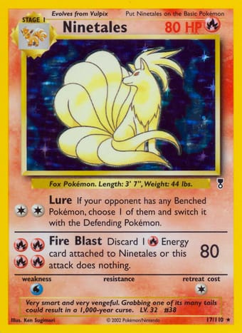 Ninetales Legendary Collection Pokemon Card