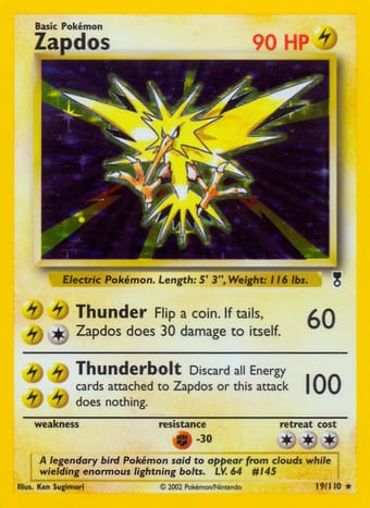 Zapdos Legendary Collection Pokemon Card