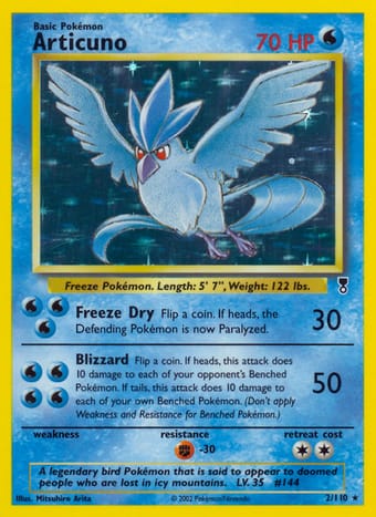 Articuno Legendary Collection Pokemon Card