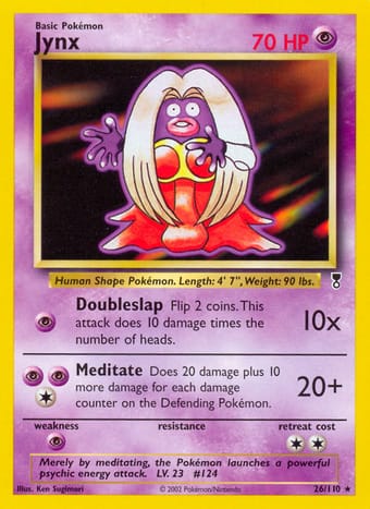 Jynx Legendary Collection Pokemon Card