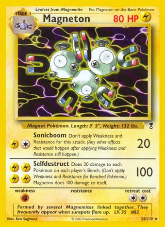 Magneton Legendary Collection Pokemon Card