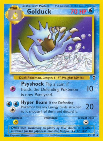 Golduck Legendary Collection Pokemon Card