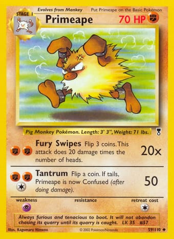 Primeape Legendary Collection Pokemon Card
