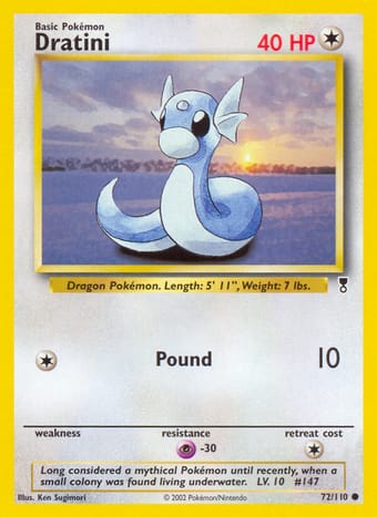 Dratini Legendary Collection Pokemon Card