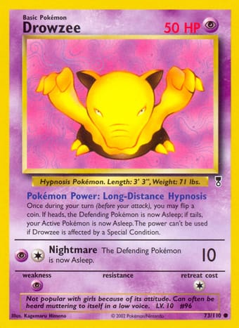Drowzee Legendary Collection Pokemon Card