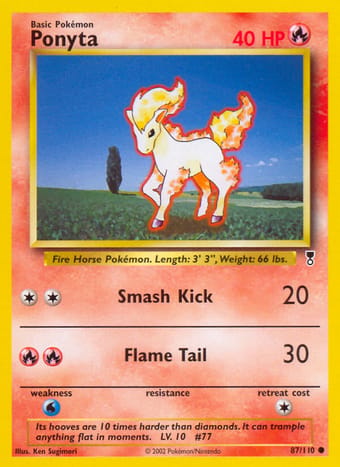 Ponyta Legendary Collection Pokemon Card
