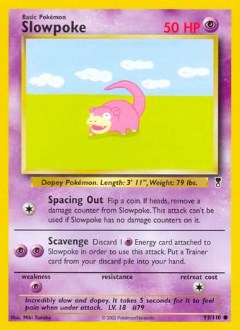 Slowpoke Legendary Collection Pokemon Card