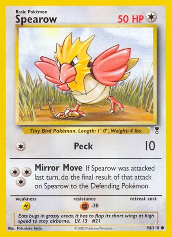 Spearow Legendary Collection Pokemon Card