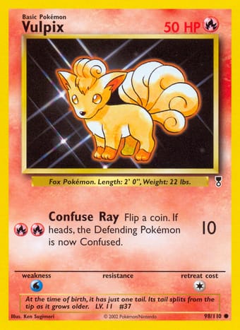Vulpix Legendary Collection Pokemon Card