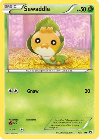 Sewaddle Legendary Treasures Pokemon Card