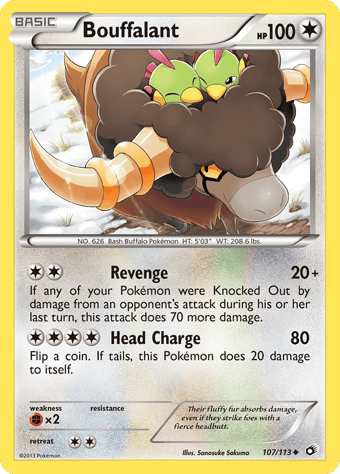 Bouffalant Legendary Treasures Pokemon Card