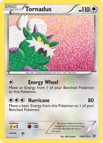 Tornadus Legendary Treasures Pokemon Card